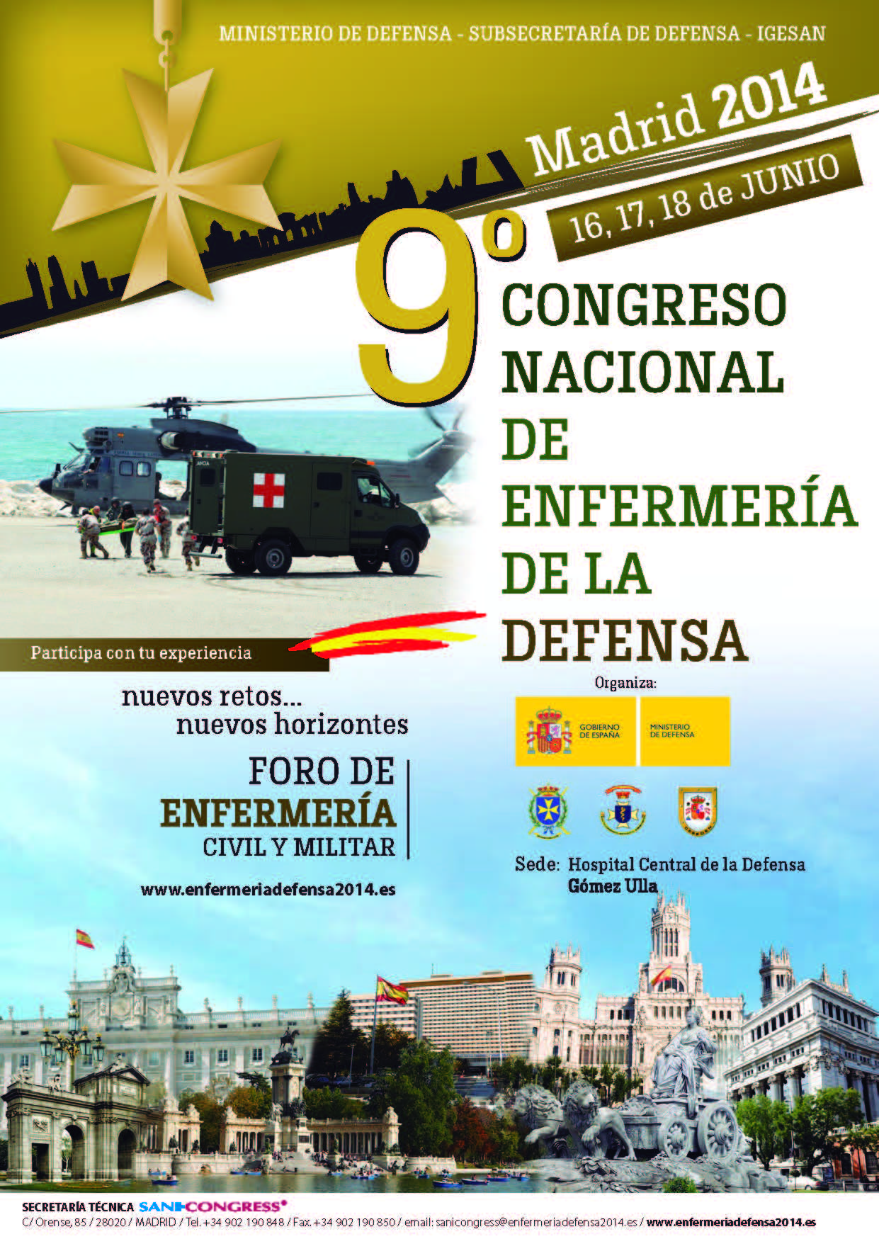 cartel congreso defensa para apoyo