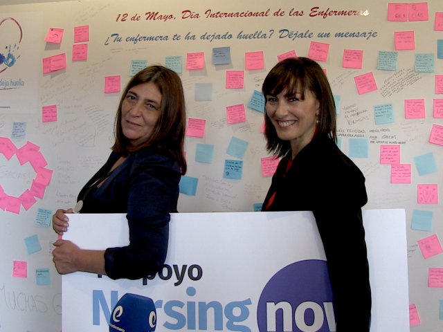 María del Cristo González (Nursing Now Canarias) y Zulema Gancedo (Nursing Now Cantabria)