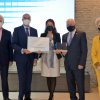 Esther Rey, directora de enfermería del hospital La Paz de Madrid, recogió el primer premio al centro con mejor reputación para los gestores de enfermería