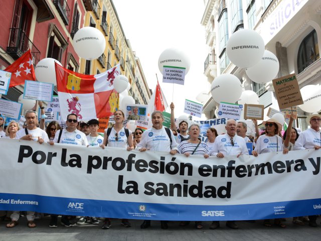 Cabecera de la manifestación 