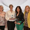 Virginia Iglesias y Marta Llorente, ambas de Castilla y León, junto a las presidentas de los colegios de Enfermería Salamanca y Soria.