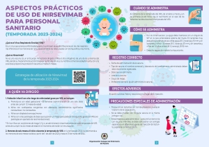 El CGE publica una infografía sobre el uso del anticuerpo monoclonal frente al VRS