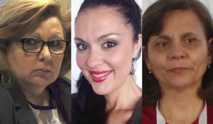Emilia Redondo, Rosabel Molina y Gloria Boal