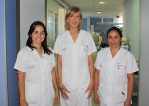 Enfermeras de la UCI del Hospital La Mancha Centro