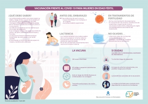 El CGE y ANENVAC recomiendan a mujeres embarazadas y durante la lactancia materna vacunarse frente al COVID-19