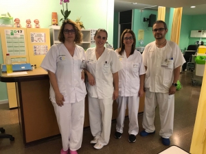 Enfermeras del Hospital de Día del Hospital General de La Palma