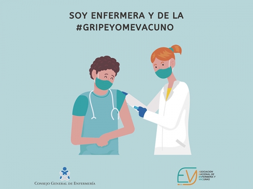 El CGE lanza la campaña “soy enfermera y de la #GripeYomeVacuno” con 10 razones por las que inmunizarse