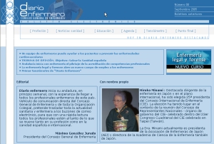 Imagen del primer número de Diario Enfermero