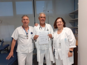 Miguel V&iacute;lchez, &Aacute;ngel Luque y Cintia Chac&oacute;n