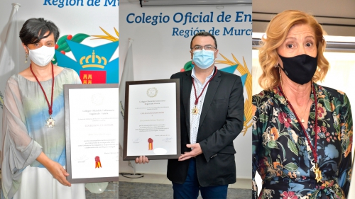 Eva Abad, Carmelo Gómez y Mª Dolores García