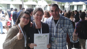 De izquierda a derecha: Amelia Torres, Margarita Ruiz y Guillermo Rubio.