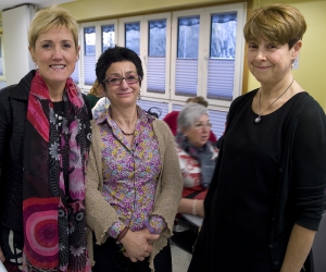 Pilar Lecuona, Presidenta del COEGI, Isabel Portillo, y Rosalba Basurco