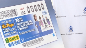 La ONCE homenajea a las enfermeras este miércoles con un cupón especial que ya está a la venta