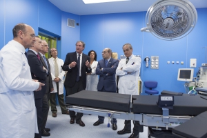 Visita del lehendakari a las nuevas instalaciones del hospital de Donostia