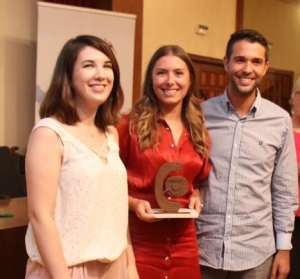 Gloria Antón, Alba Noriega y Carlos Miguel Sanz