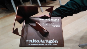 Huesca, pajarita de bronce en los premios Altoaragoneses del Año